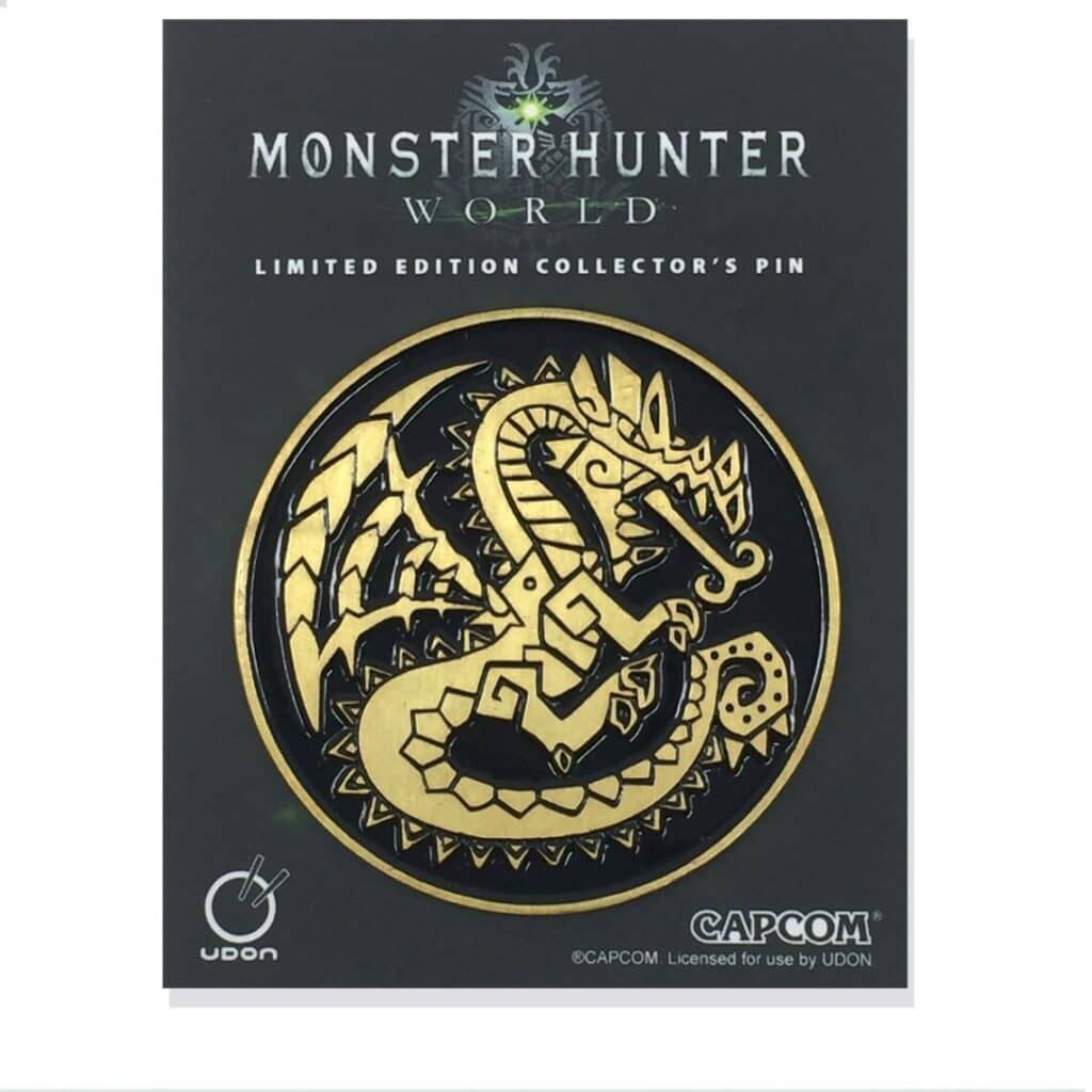 You are currently viewing MONSTER HUNTER WORLD DRAGON EMBLEM COLLECTOR’S PINS AVAILABLE TODAY FROM UDON ENTERTAINMENT
