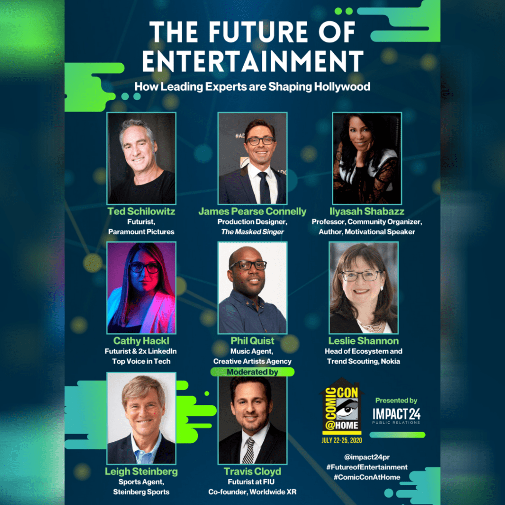You are currently viewing TECHNOLOGY LEADERS FROM PARAMOUNT PICTURES, NOKIA, STEINBERG SPORTS, CREATIVE ARTISTS AGENCY, & MORE TALK ABOUT THE FUTURE OF ENTERTAINMENT AT COMIC-CON 2020 AT HOME