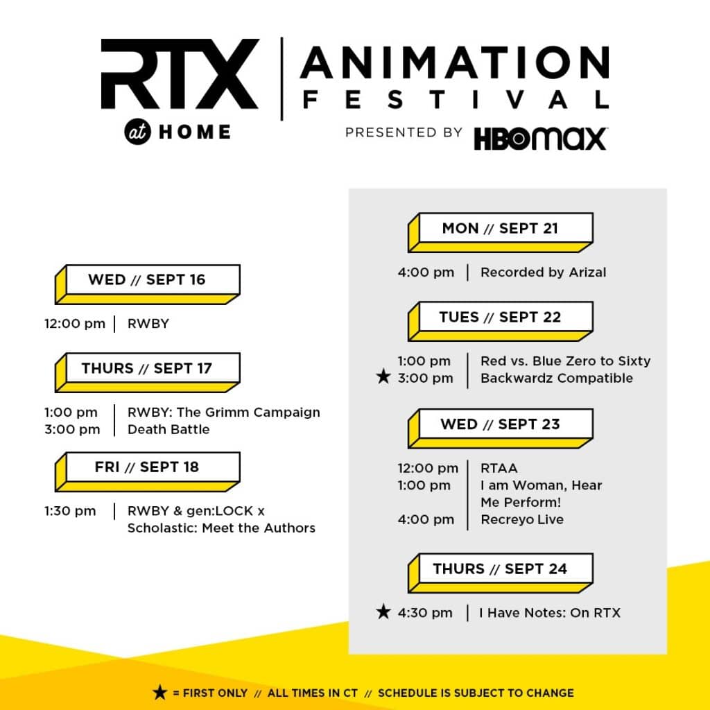 You are currently viewing RTX at Home Animation Festival Presented by HBO Max Brings the Creators and Talent Behind Popular Animated Series to Global Audiences September 15-25