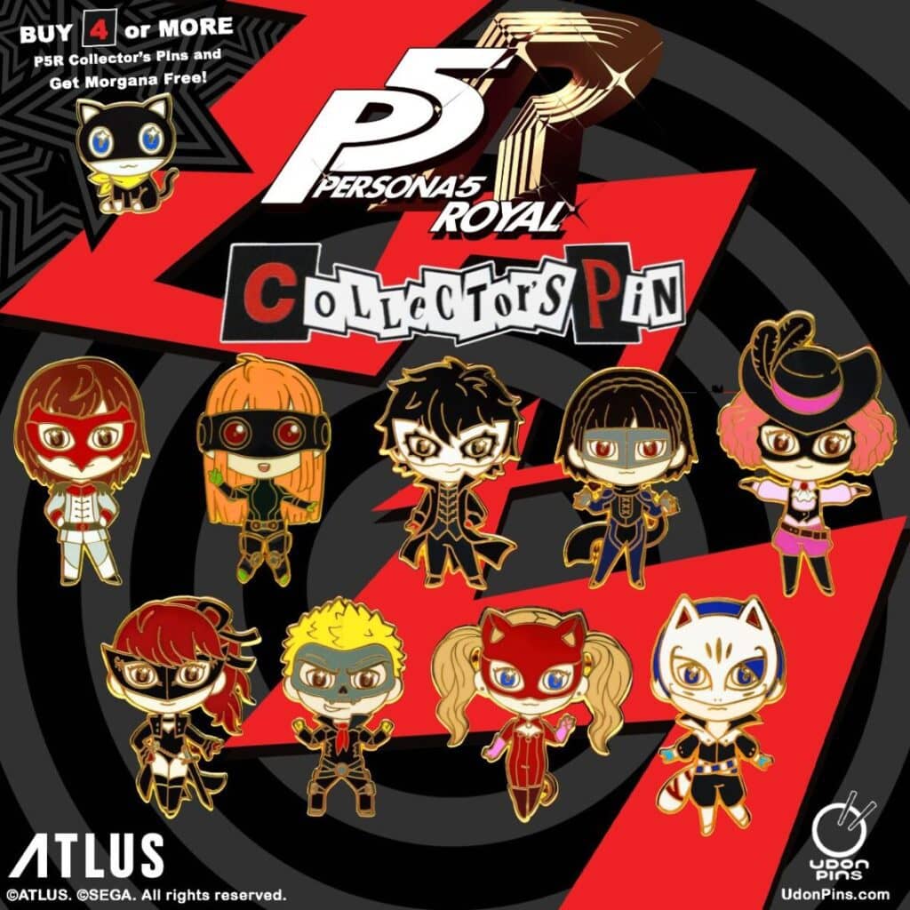 Read more about the article BRAND NEW ATLUS PERSONA 5 ROYAL PINS & TEES IN UDON STORE