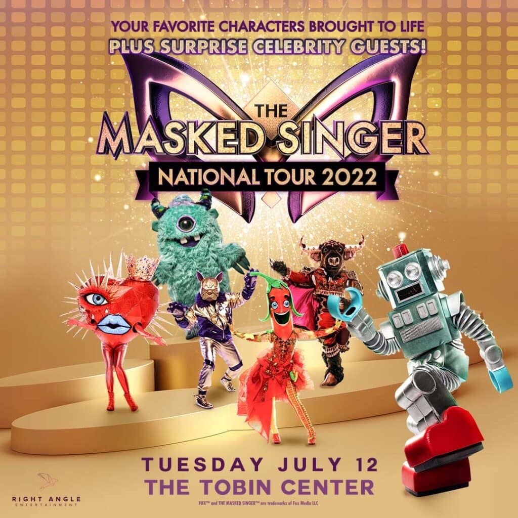 Read more about the article “THE MASKED SINGER” NATIONAL TOUR COMES TO THE TOBIN CENTER FOR THE PERFORMING ARTS ON JULY 12, 2022