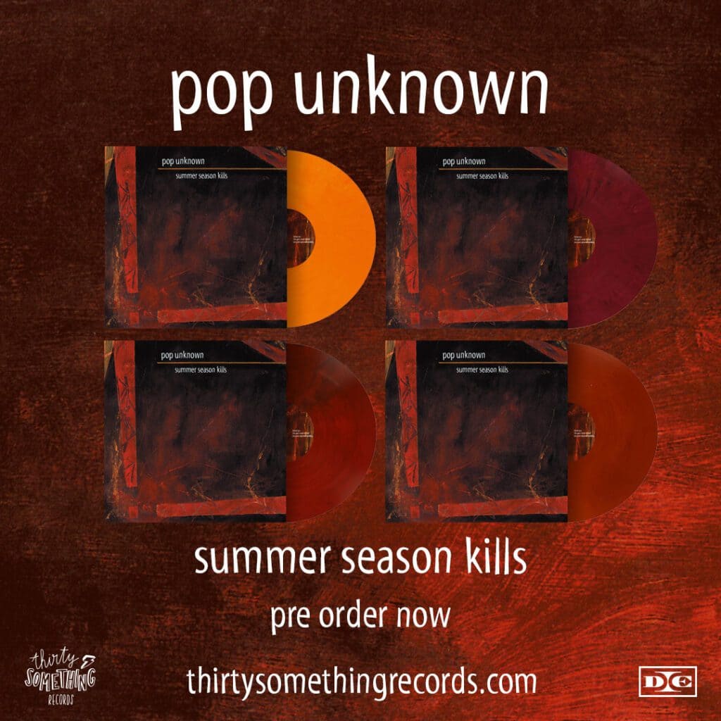 You are currently viewing Thirty Something Records Reissuing Austin, TX Deep Elm Records Band Pop Unknown’s Debut EP ‘Summer Season Kills’ and Debut LP ‘If Arsenic Fails, Try Algebra’