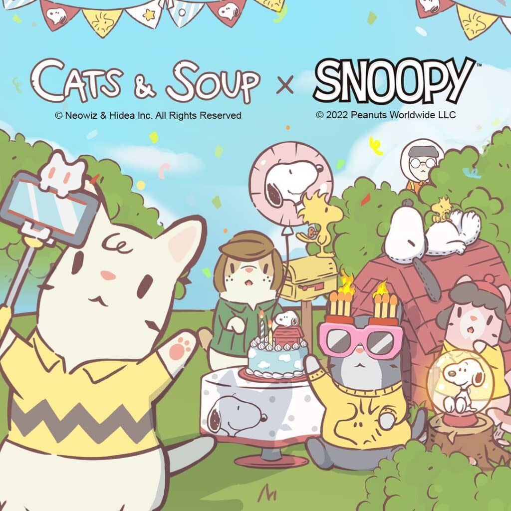 You are currently viewing NEOWIZ’s ‘Cats & Soup’ to Host a Collaboration Event with ‘Snoopy’