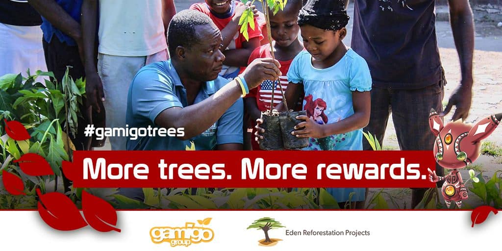 Read more about the article Over 76,000 Trees pledged by Eden Reforestation Projects and gamigo