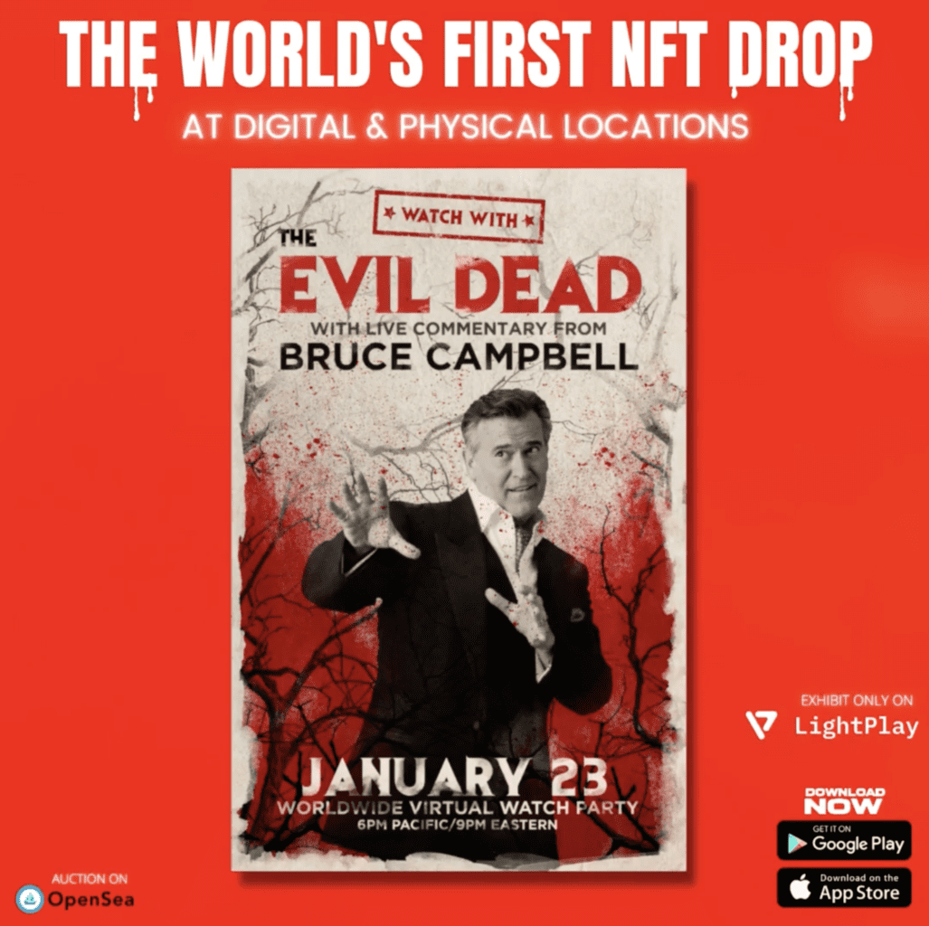 Read more about the article You asked for it, you got it. Bruce Campbell presents his first-ever NFT!