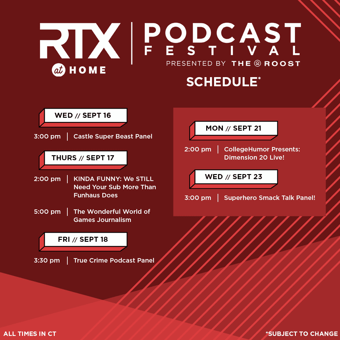 Read more about the article RTX at Home Podcast Festival Brings a Lineup of Top Podcasts to the Anticipated Global Virtual Event