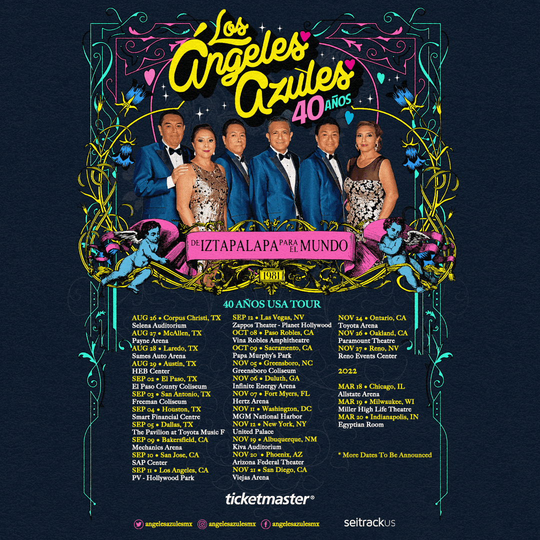 You are currently viewing BY POPULAR DEMAND LOS ÁNGELES AZULES ANNOUNCE SECOND DATES OF THEIR 40 AÑOS US TOUR  IN LOS ANGELES AND DALLAS