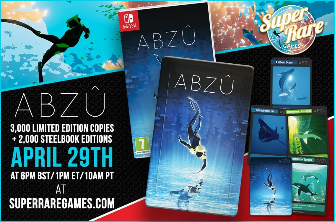Read more about the article Beautiful underwater adventure ABZÛ gets a physical Switch release next week!