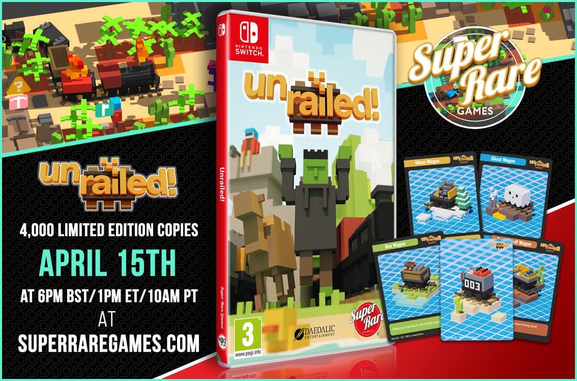 You are currently viewing Chaotic online & couch co-op game Unrailed! gets a physical Switch release next week!