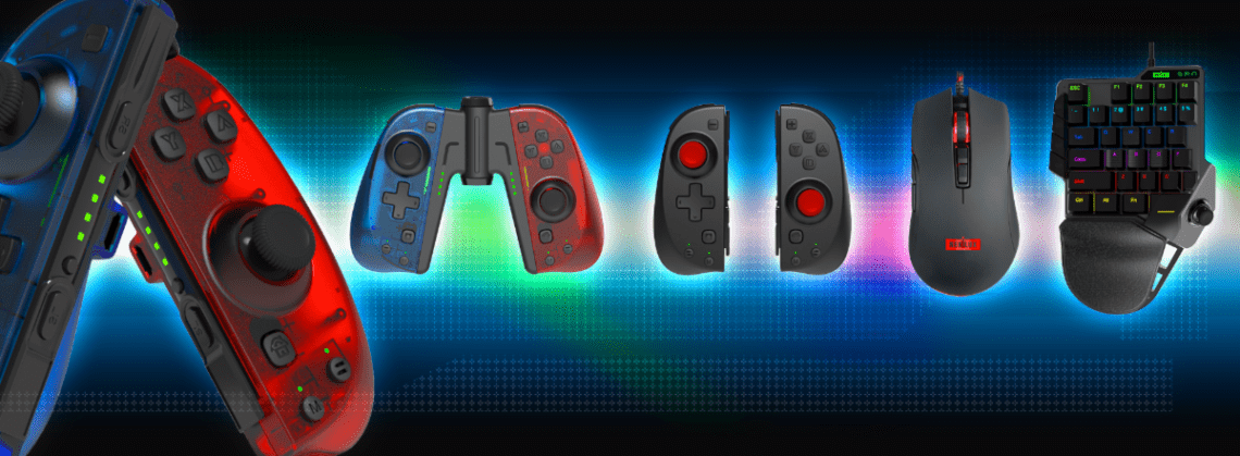 Read more about the article Accessories Manufacturer NEXiLUX Release Joy-Con Alternative for Nintendo Switch, Wired Optical Gaming Mouse and Keyboard+Mouse Bundle for Console and PC Today
