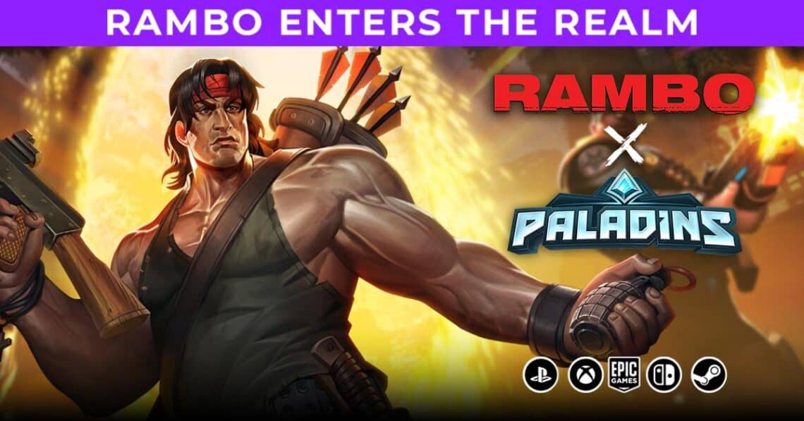 Read more about the article Today Rambo Joins Paladins as a Crossover Skin Using Prime Gaming