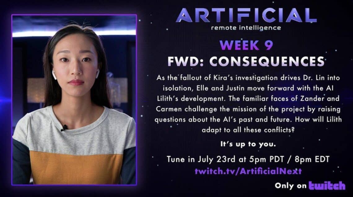 Read more about the article TUNE-IN // ARTIFICIAL 🤖 Episode 9 is Live TODAY on Twitch