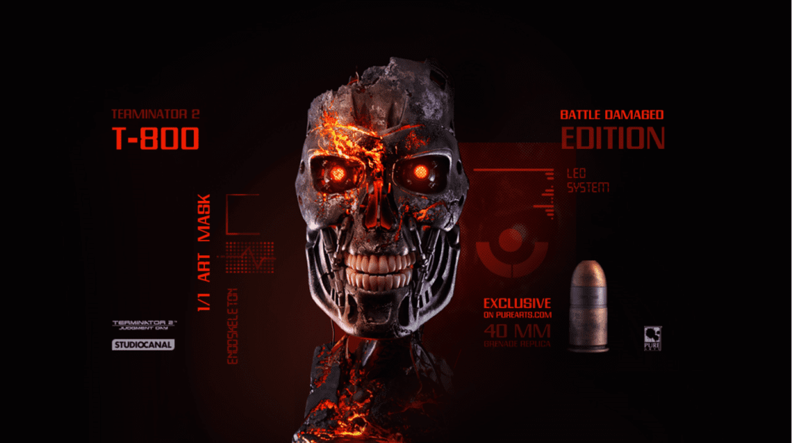 You are currently viewing Pre-Order T-800 Battle Damaged Edition Art Mask from Terminator 2: Judgement Day