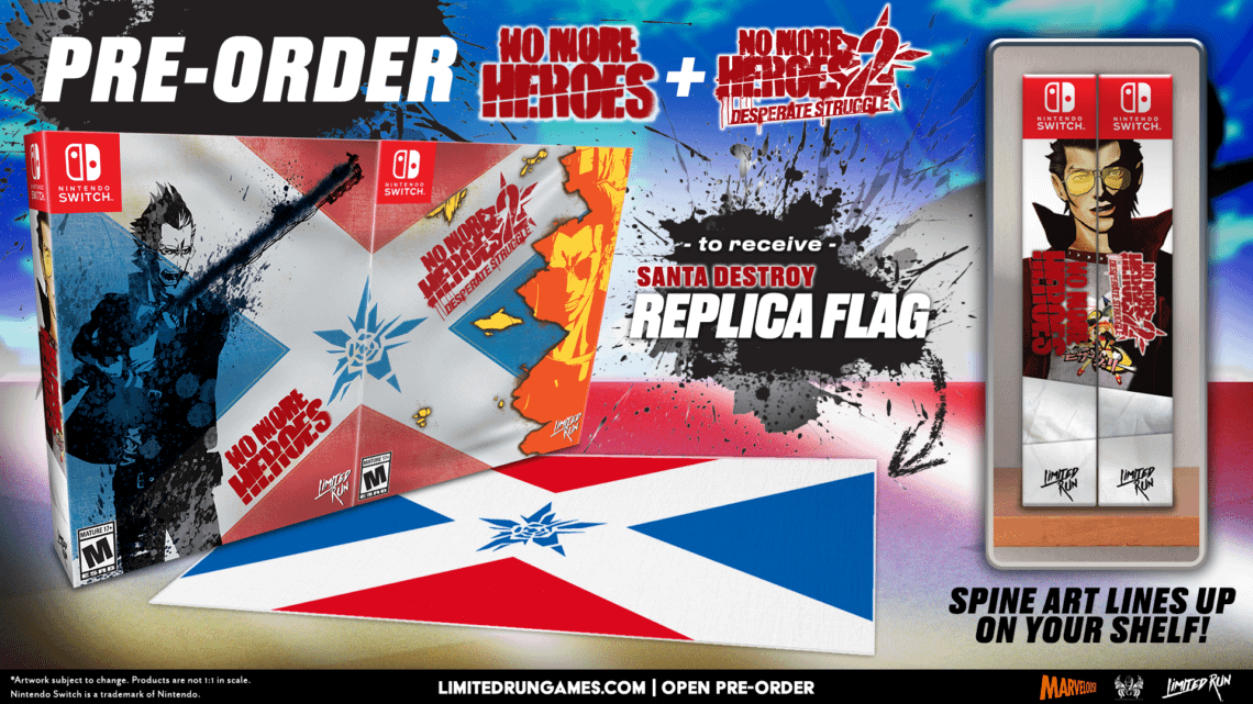 You are currently viewing No More Heroes and No More Heroes 2: Desperate Struggle Physical Limited Runs Touchdown on Nintendo Switch™ March 12!