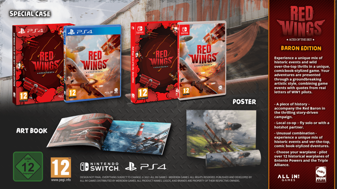 You are currently viewing Conquer the skies of the Great War – Special Edition of Red Wings: Aces of the Sky Announced