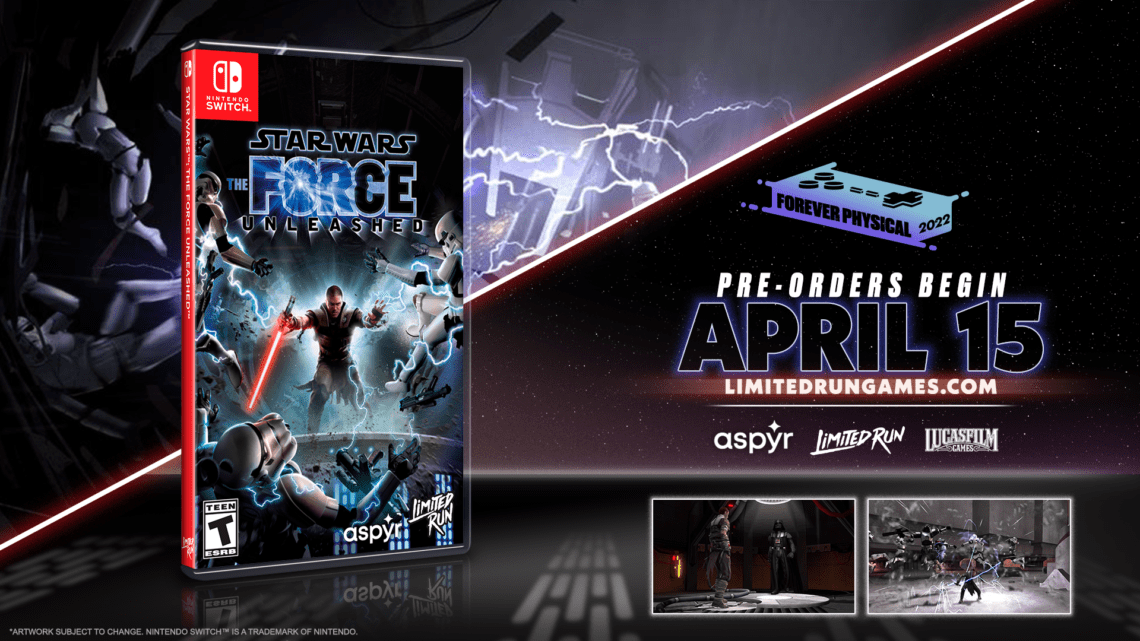Read more about the article Hunt Down Jedi in STAR WARS™: The Force Unleashed™, Coming to the Nintendo Switch™ with Two Masterful Collector’s Editions from Limited Run Games