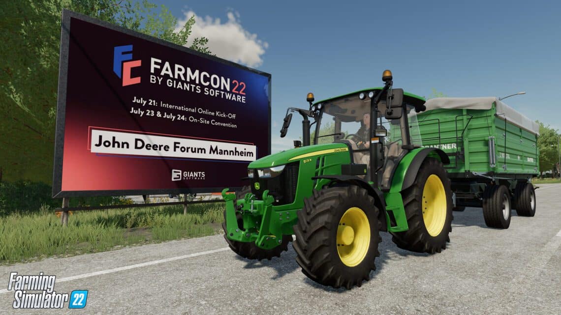 You are currently viewing FARMING SIMULATOR 22: PLATINUM MAP, NEW PACKS & FREE CONTENT UNVEILED AT FARMCON