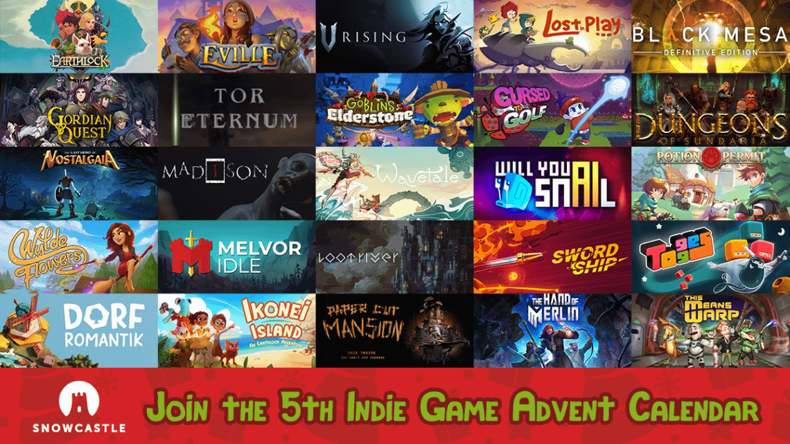 Read more about the article The Festivities Begin Now With Snowcastle’s Jam-packed Indie Game Advent Calendar Giveaway