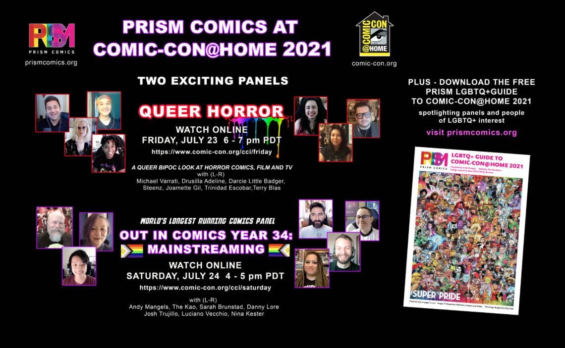 You are currently viewing PRISM COMICS HOSTS TWO PANELS FOR COMIC-CON@HOME 2021