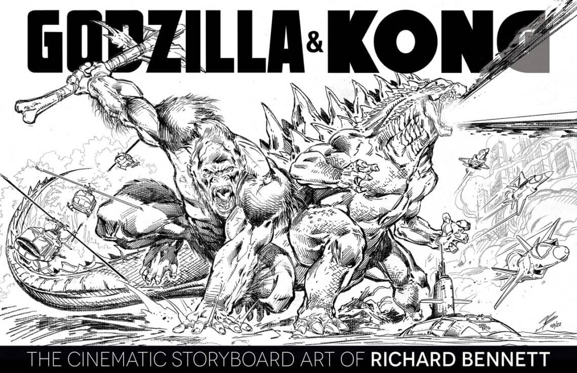 You are currently viewing Godzilla & Kong: The Cinematic Storyboard Art of Richard Bennett Is Now on Kickstarter