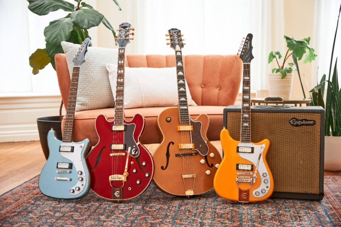 You are currently viewing Epiphone Announces New Sheraton, Wilshire, Crestwood Custom, and Zephyr DeLuxe Regent, Available Worldwide