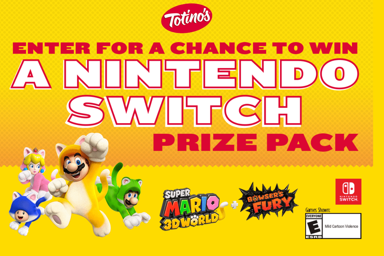 You are currently viewing TOTINO’S KICKS OFF A LIMITED-TIME NINTENDO SWITCH GIVEAWAY EXCLUSIVELY AT WALMART