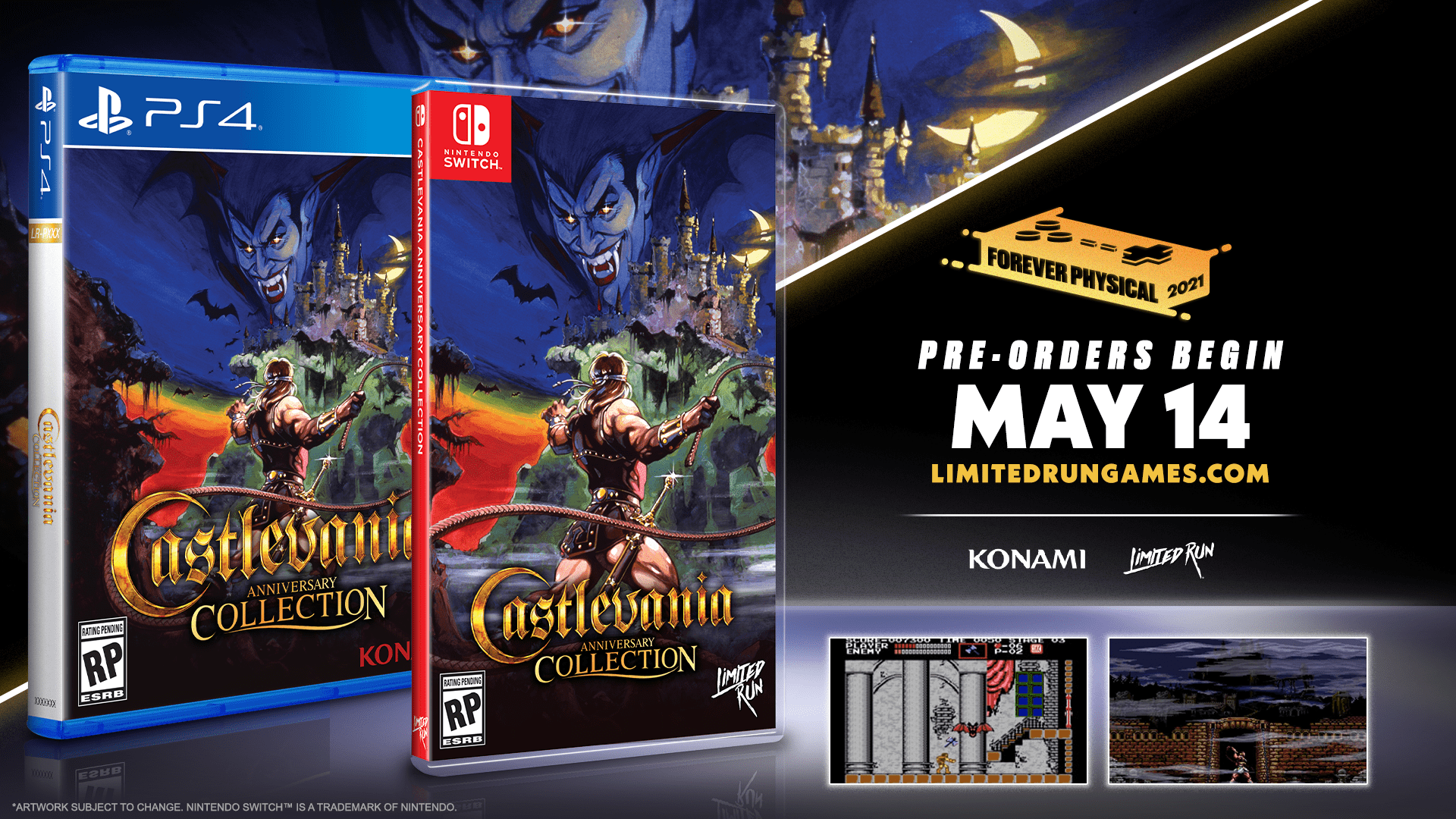 Read more about the article The Castlevania Anniversary Collection Slays on Nintendo Switch & PlayStation 4 With Four Physical Editions! Pre-Orders start May 14.