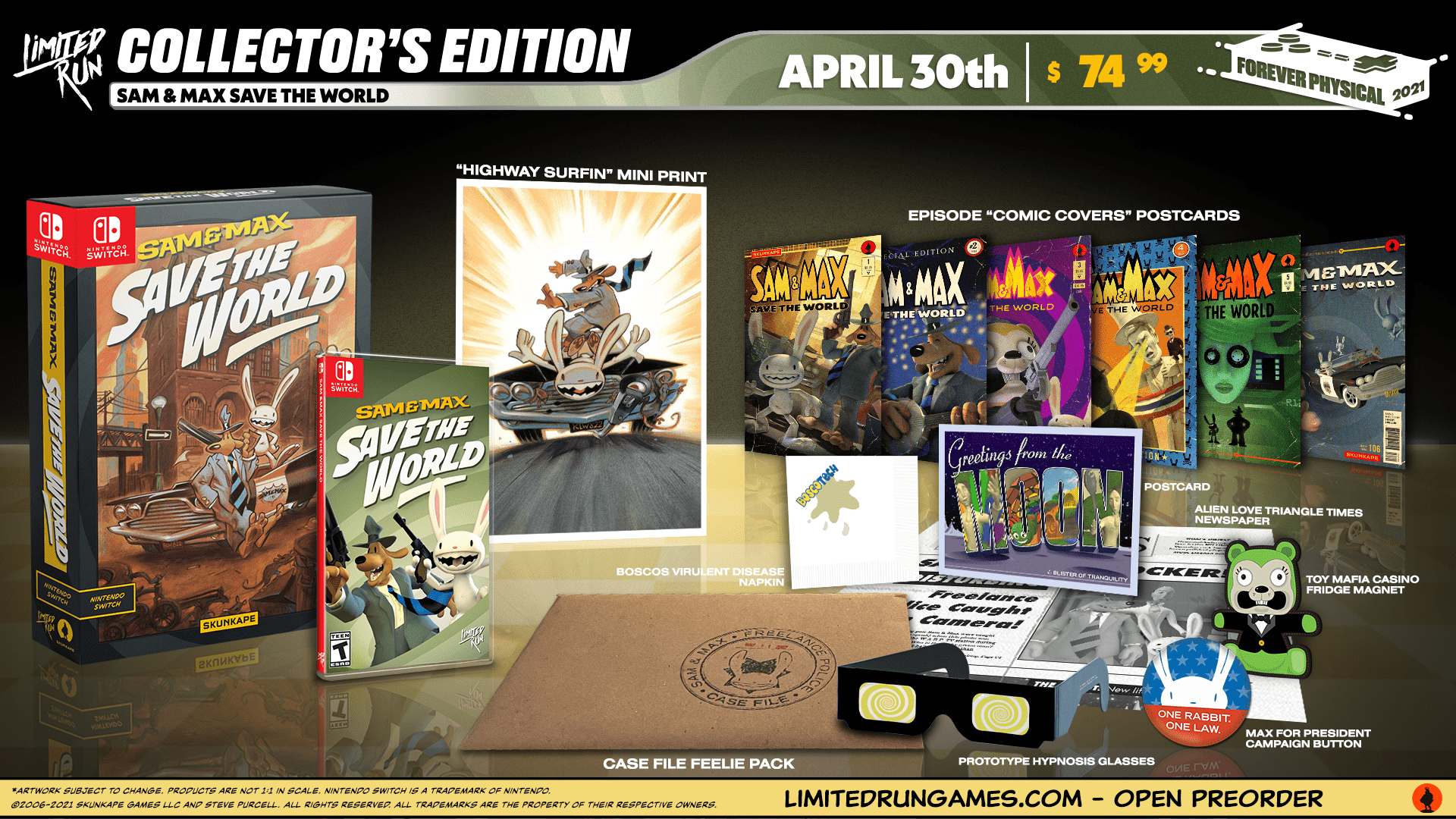 Read more about the article Alright, little buddy: Sam & Max Save the World gets physical Limited Runs for Switch & PC starting Friday, April 30 at 10am ET!