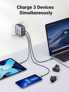 Read more about the article Ugreen launches its 65W Nexode GaN USB-C 3-Port Wall Charger with US, UK and EU Plug