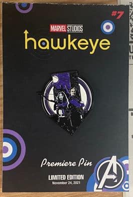 Read more about the article Celebrate the arrival of Marvel Studios’ Hawkeye on Disney Plus with a Toynk Exclusive Limited Edition Enamel Pin