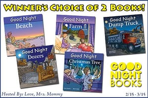 Read more about the article Winner’s Choice of 2 Good Night Books Giveaway!
