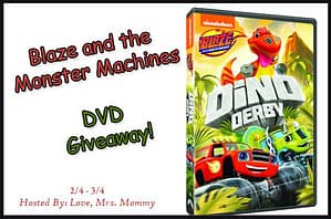 Read more about the article Blaze and the Monster Machines: Dino Derby DVD Giveaway!