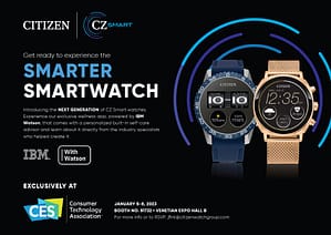 Read more about the article CITIZEN Showcasing the Game-Changing Smartwatch Technology CES 2023