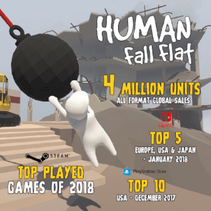 Read more about the article Physics-based puzzle platformer Human: Fall Flat smashes sales charts with four million units sold