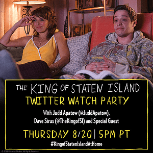 Read more about the article Join Judd Apatow & Dave Sirus for The King of Staten Island Viewing Party This Thursday August 20