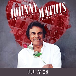 Read more about the article The Tobin Center for the Performing Arts presents Johnny Mathis: The Voice of Romance Tour 2022