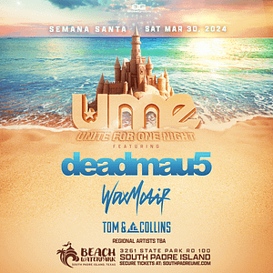Read more about the article Unite for One Night: UME Announces the Ultimate Music Experience on South Padre Island, Texas Featuring Deadmau5, Wax Motif, Tom & Collins + More
