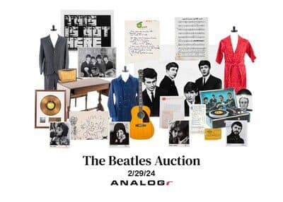 You are currently viewing Capture “The Beatles Experience”: Bid on Rare Memorabilia at ANALOGr’s Exclusive 60th Anniversary Auction