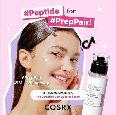 Read more about the article COSRX’s #PrepPair TikTok Challenge Concludes with Remarkable 49M+ Viewership