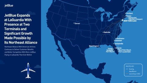 Read more about the article JetBlue Expands at LaGuardia With Presence at Two Terminals and Significant Growth Made Possible by Its Northeast Alliance