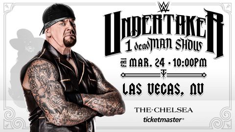 You are currently viewing UNDERTAKER 1 deadMAN SHOW Adds Stops in Las Vegas and Los Angeles Ahead of WrestleMania 39