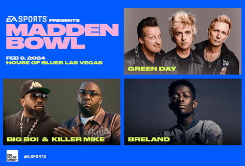 You are currently viewing EA SPORTS™ Presents The Madden Bowl Headlined by Green Day and Featuring Big Boi Hits Las Vegas for Super Bowl LVIII
