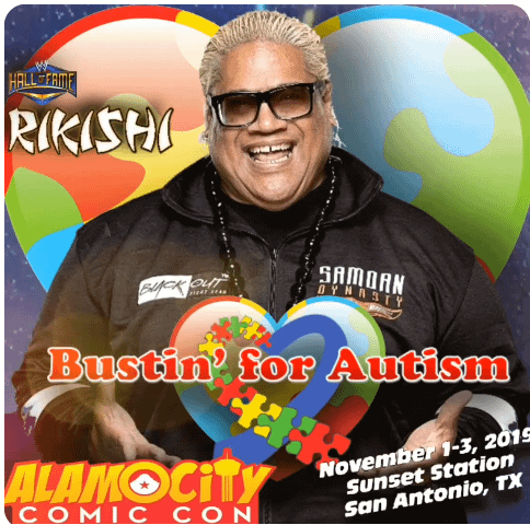 You are currently viewing Come meet Rikishi with Bustin4Autism at Alamo City Comic Con Halloween Edition