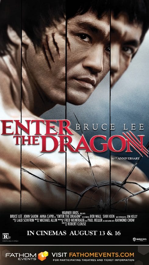 Read more about the article Fathom Events and Warner Bros. Pictures Celebrate 50 Years of Bruce Lee’s “Enter The Dragon,” Returning to Theaters Nationwide on August 13 & August 16