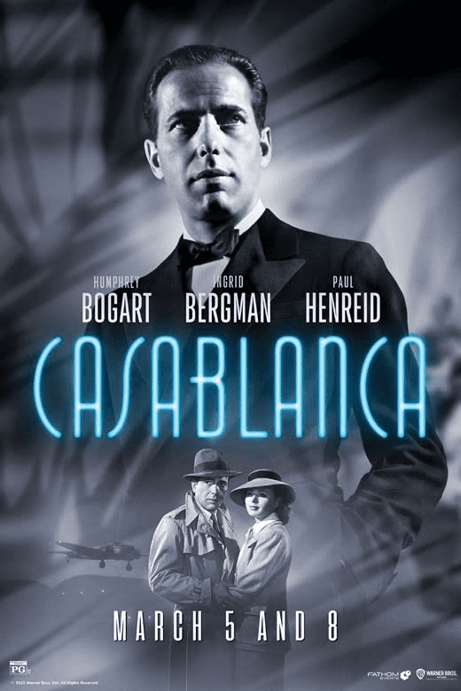 You are currently viewing “Here’s Looking At You, Kid:” Fathom Events and Warner Bros. Celebrate the Return of “Casablanca” Theaters