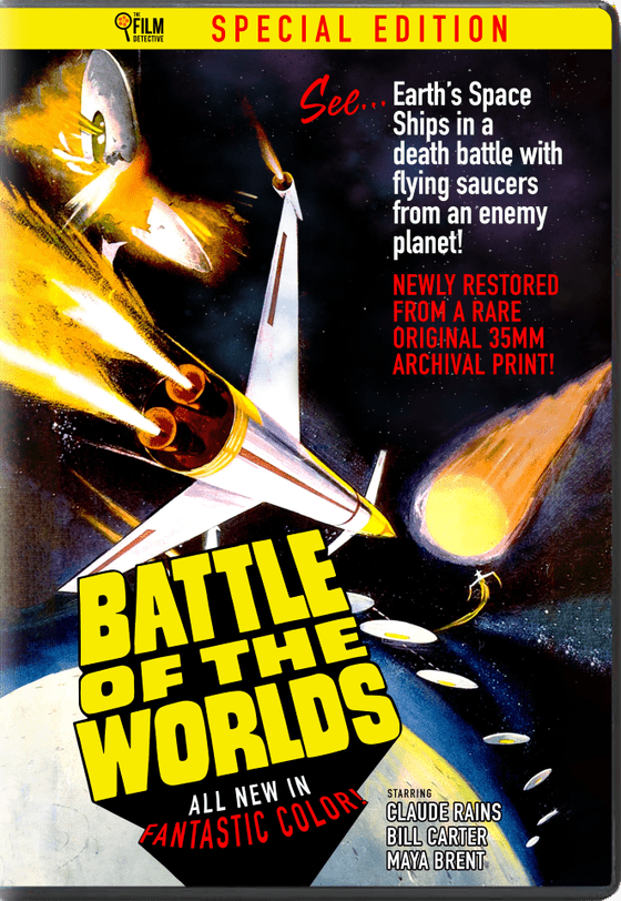 You are currently viewing 1961’s Battle of the Worlds, Starring Claude Rains, on Special-Edition Blu-Ray & DVD, August 9th