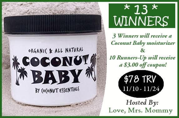 Read more about the article Coconut Essentials Baby Moisturizer Giveaway