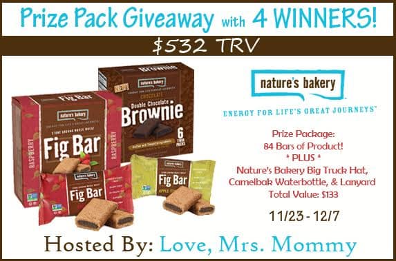 Read more about the article Nature’s Bakery Giveaway With 4 Winners