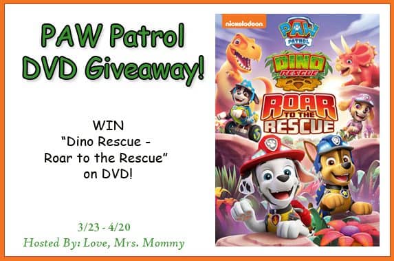 You are currently viewing PAW Patrol Dino Rescue DVD Giveaway!