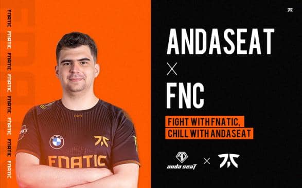 You are currently viewing Leading gaming chair brand AndaSeat and FNATIC Esport team renew strategic partnership